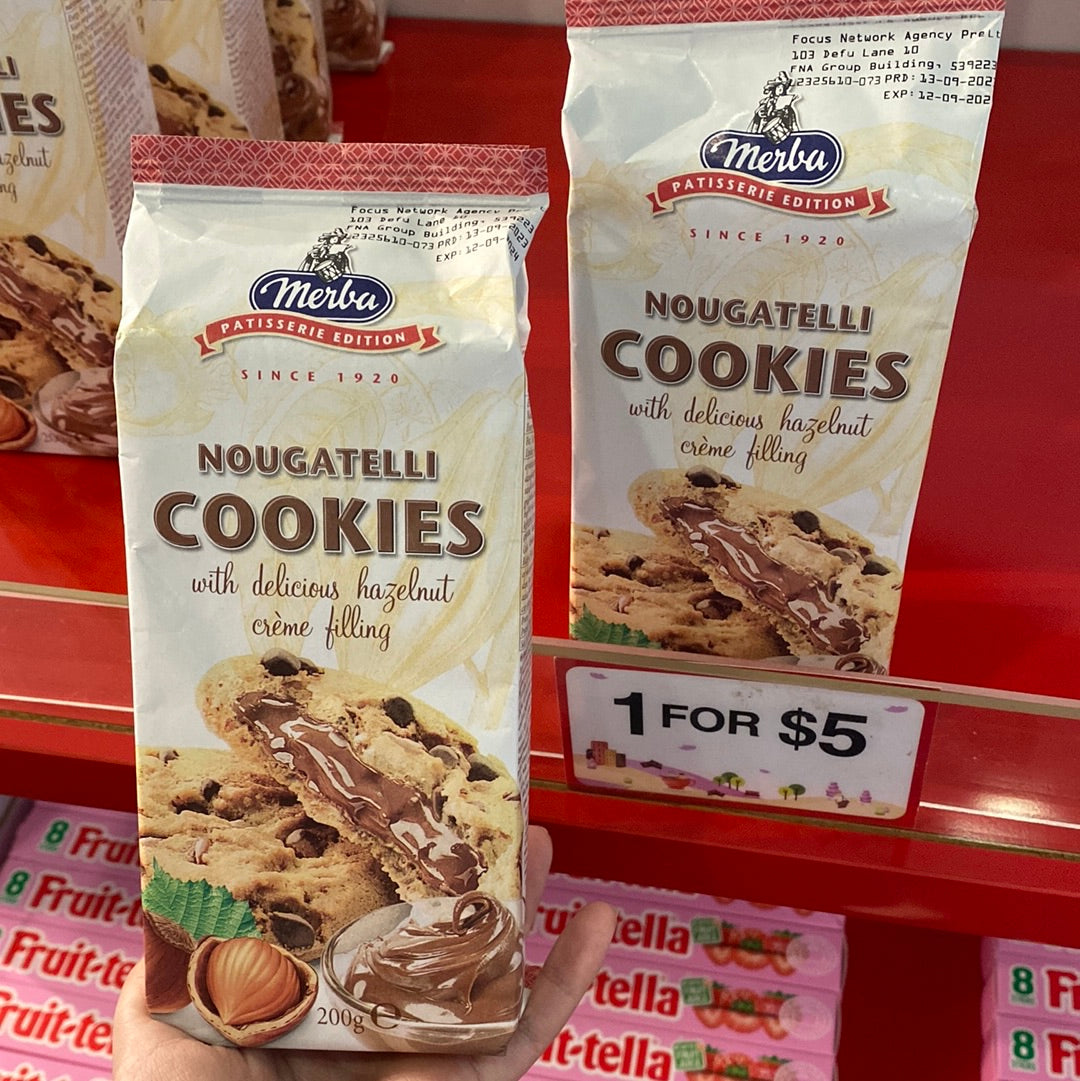 Merba Nougatelli Cookies 200g
