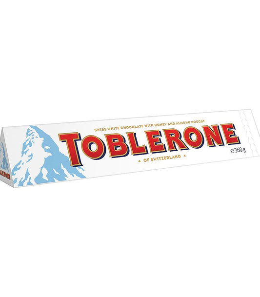 Toblerone White Chocolate with Honey and Almond Nougat