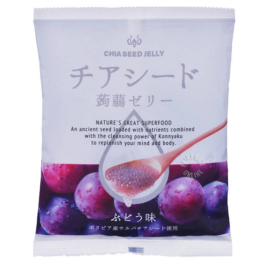 Wakashou Chia Seed Jelly Grape 175g