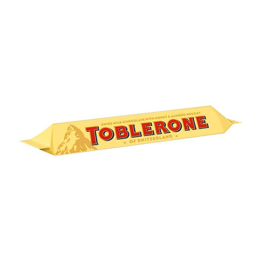 Toblerone Swiss Milk Chocolate with Honey & Almond Nougat 50g